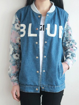 碎花牛仔外套_1